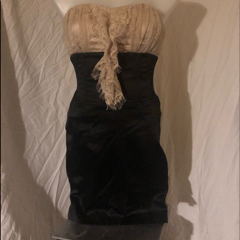 Bebe Dress Lace/Satin